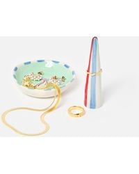 Oliver Bonas - Bow Conical Ring Holder And Trinket Dish Set Of Two - Lyst