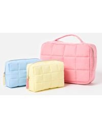 Oliver Bonas - Puffer Wash Bags Set Of Three - Lyst