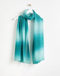 Oliver Bonas - Pleated Sparkle Ombre Lightweight Scarf - Lyst