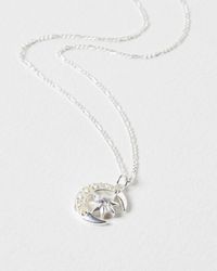 Oliver Bonas - Marley Celestial Charms Plated Pendant Necklace - Lyst