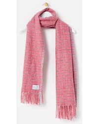 Oliver Bonas - & Blue Checked Midweight Tassel Scarf - Lyst