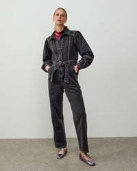 Oliver Bonas - Washed Denim Jumpsuit, Size 6 - Lyst