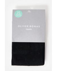 Oliver Bonas - 20 Denier Heart Sheer Tights, Size Small/medium - Lyst