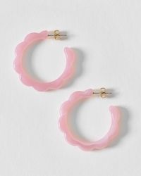 Oliver Bonas - Molly Curve Edge Resin Hoop Earrings - Lyst