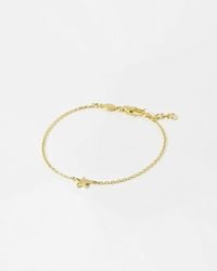 Oliver Bonas - Haru Engraved Star Charm Bracelet - Lyst