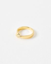 Oliver Bonas - Naia Twist Ring, Size 50 - Lyst