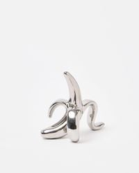 Oliver Bonas - Chrome Ceramic Banana Ring Holder - Lyst