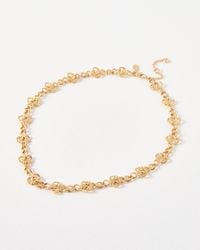 Oliver Bonas - Phoebe Loop Tone Chain Necklace - Lyst