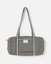 Oliver Bonas - Gingham Quilted Duffle Bag - Lyst