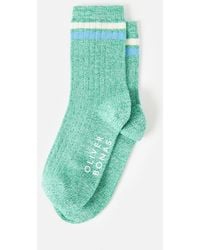 Oliver Bonas - Marl Striped Sporty Ankle Socks - Lyst