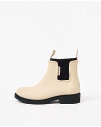 Merry People - Sand & Black Bobbi Ankle Wellington Boot, Size Uk 4 - Lyst