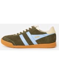 Gola - Elan Khaki & Blue Trainers, Size 3 - Lyst