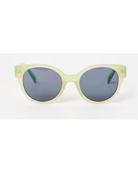 Oliver Bonas - Milky Mini Cat Eye Preppy Sunglasses - Lyst