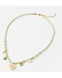 Oliver Bonas - Fish, Heart & Star Candice Cat Cord Necklace - Lyst