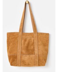 Oliver Bonas - Jennie Camel Faux Suede Tote Bag - Lyst