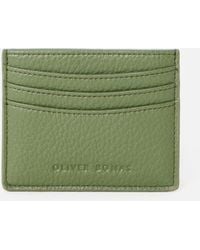 Oliver Bonas - Lola Khaki Zipped Card Holder - Lyst