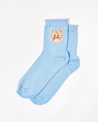 Oliver Bonas - & Silver Cat Ankle Socks - Lyst