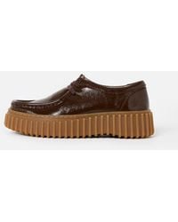 Clarks - Tornhill Bee Dark Patent Shoes, Size 3 - Lyst