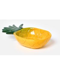 Oliver Bonas - Yellow Ceramic Pineapple Ring Holder - Lyst