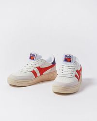 Oliver Bonas - Gola Topspin Hot Coral & Purple Sneakers - Lyst