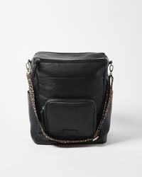 Oliver Bonas - Laine Black Casual Slouch Backpack - Lyst