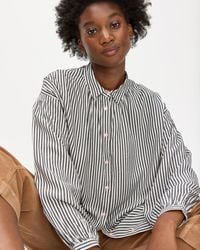 Oliver Bonas - & White Button Up Striped Shirt, Size 6 - Lyst