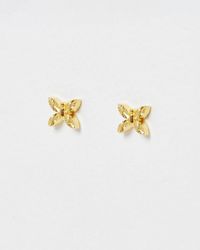 Oliver Bonas - Bertie Butterfly Stud Earrings - Lyst