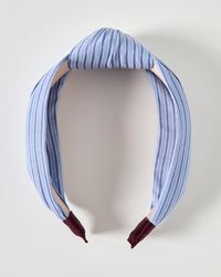 Oliver Bonas - Haden Stripe Knot Headband - Lyst