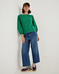 Oliver Bonas - Mid Rise Cropped Straight Leg Jeans, Size 6 - Lyst