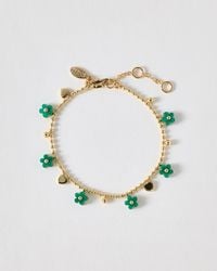 Oliver Bonas - Lucinda Resin Flower Charm Bracelet - Lyst