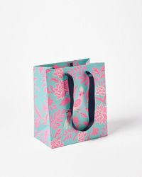 Oliver Bonas - Bird & Pink Gift Bag Medium - Lyst