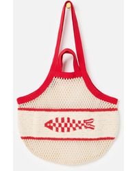 Oliver Bonas - Cream & Sardine Net Shopper Bag - Lyst