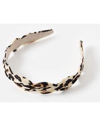 Oliver Bonas - Esmerelda Animal Print Thin Headband - Lyst