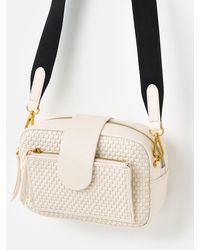 Oliver Bonas - Charlee Ecru Weave Crossbody Bag - Lyst