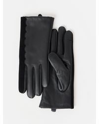 Oliver Bonas - Scalloped Leather Gloves - Lyst