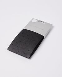 Oliver Bonas Textured Jacquard Spots Black Tights, Size S/m