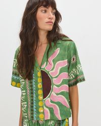 Oliver Bonas - Sun Print Short Sleeve Shirt, Size 6 - Lyst