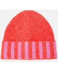 Oliver Bonas - & Pink Knitted Beanie Hat - Lyst