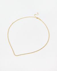 Oliver Bonas - Demi Disc Chain Necklace - Lyst