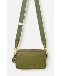 Oliver Bonas - Naha Olive Crossbody Bag - Lyst