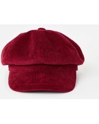 Oliver Bonas - Berry Corduroy Baker Boy Hat - Lyst