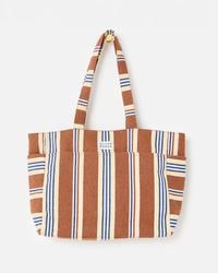 Oliver Bonas - Abbie & Blue Striped Tote Bag - Lyst