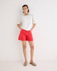 Oliver Bonas - Embroidered Pocket Denim Shorts, Size 12 - Lyst