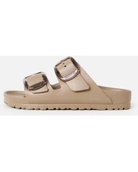 Birkenstock - Arizona Big Buckle Gray Taupe Eva Sandals, Size 3.5 - Lyst