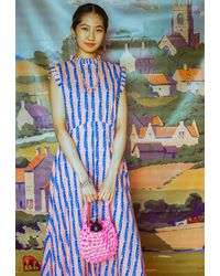 Olivia Annabelle Christie Dress In Blue Train Print