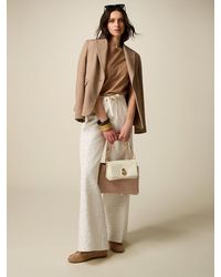 Oltre - Pantaloni Palazzo Con Paillettes Donna, Taglia - Lyst
