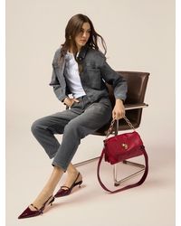 Oltre - Jeans Regular Con Applicazioni Di Strass Donna, Taglia - Lyst