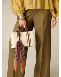 Oltre - Bauletto Bicolor Con Charm Donna, Taglia - Lyst