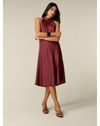 Oltre - Vestito Midi Halter Neck - Lyst