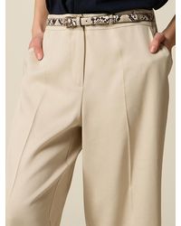 Oltre - Cintura Sottile Effetto Rettile Donna, Taglia - Lyst